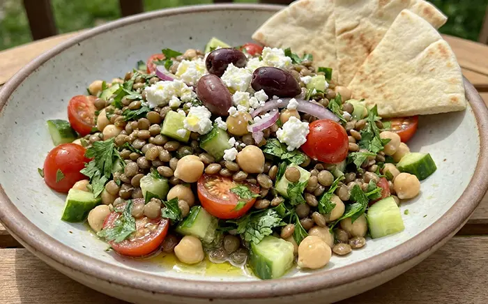 Lentil Mediterranean Plate